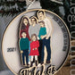 Custom Drawn Family Portrait Ornaments