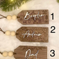 Customizable Engraved Stocking Tags